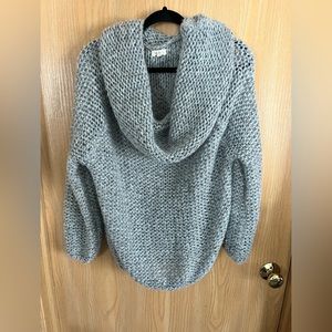 Off the shoulder knitted sweater